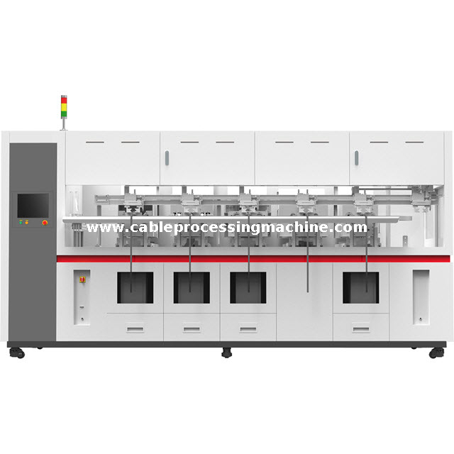 Five Stations Shielded Wire Processing Machine 