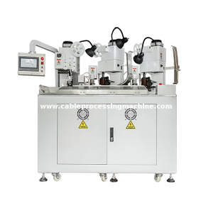 Three Ends Two Wires Combined Terminal Crimping Machine 