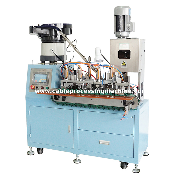 Semi-automatic European Standard Power Cord Plugs Crimping Machine