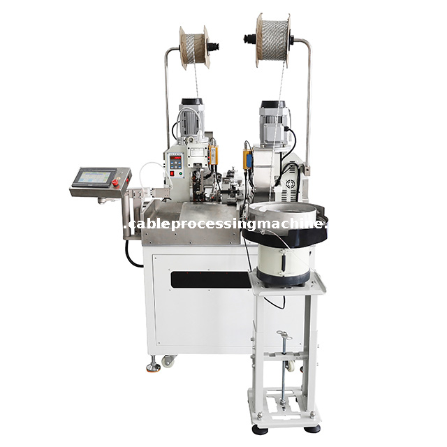 Cable Double-end Terminal Crimping and Insulation Sleeves Inserting Machine 